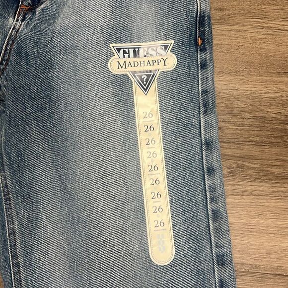 Madhappy x Guess Collab Straight Leg Jeans Peace Sz 26 - Picture 4 of 5